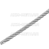 Трос DIN 3055 1,5 мм А4 (316L) (7х7) (500М) из нержавеющей стали